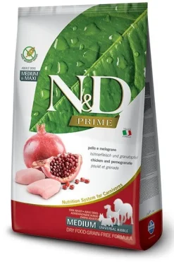 Farmina N&D Prime Pollo E Melograno Cani Adulti Medium Universal Kibble Sacco 2,5kg