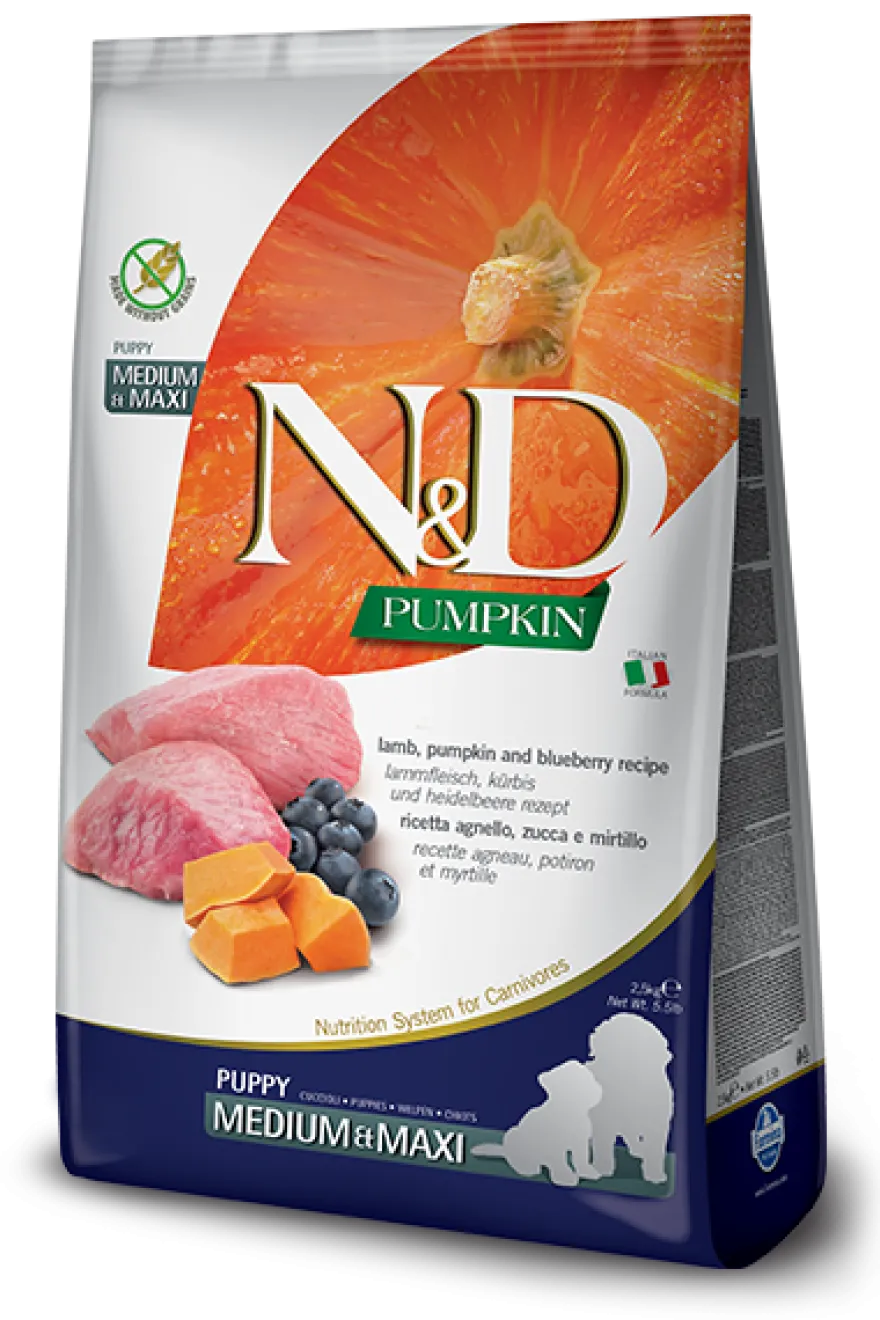 Farmina N&D Pumpkin Agnello E Zucca Cani Cuccioli Taglia Media E Grande Sacco 12kg