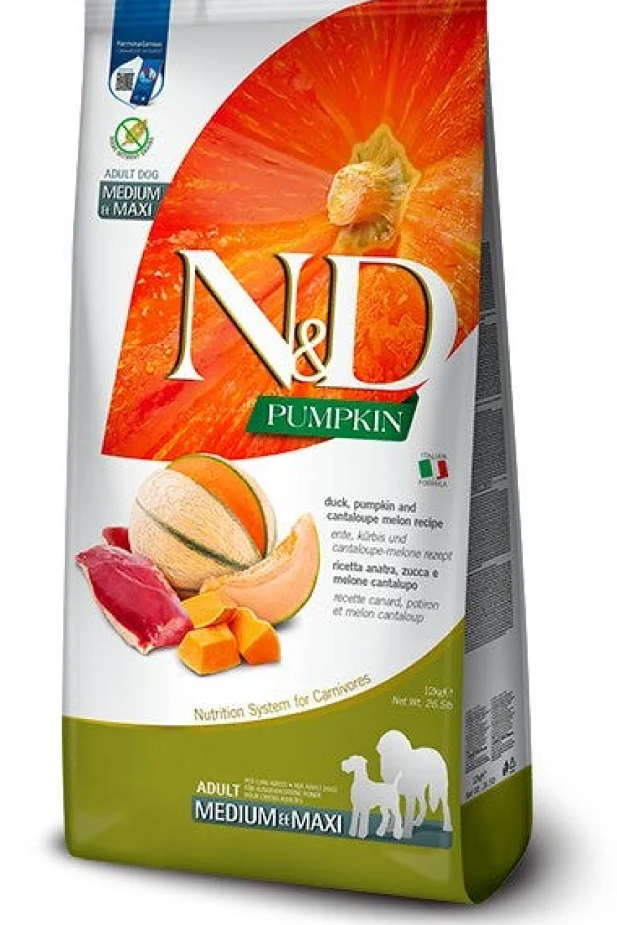 Farmina N&D Pumpkin Cibo Secco Anatra Zucca E Melone Per Cani Adulti Taglia Maxi 12kg