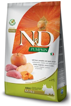 Farmina N&D Pumpkin Cinghiale E Zucca Cani Adulti Taglia Mini Sacco 800g