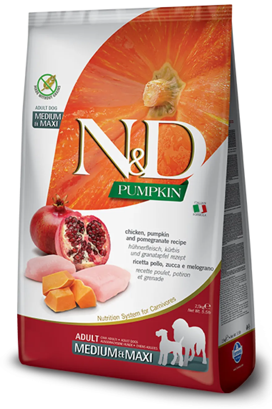 Farmina N&D Pumpkin Pollo E Zucca Cani Adulti Taglia Media E Grande Sacco 12kg