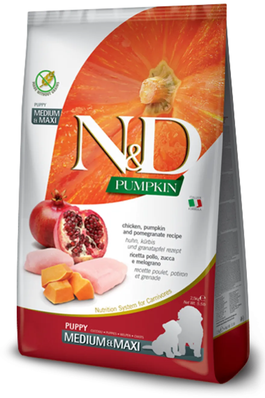 Farmina N&D Pumpkin Pollo E Zucca Cani Cuccioli Taglia Media E Grande Sacco 12kg
