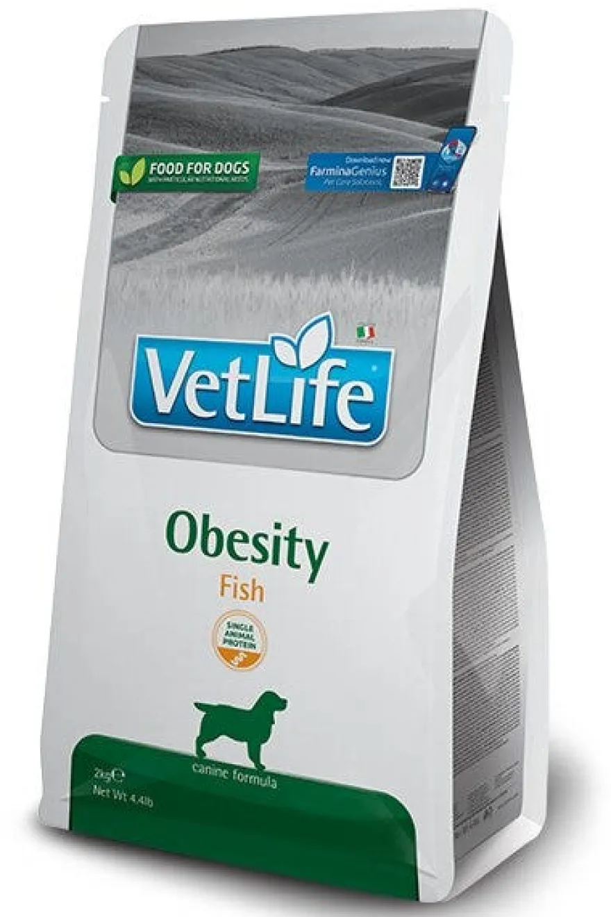 Farmina Vet Life Nat Fish Cibo Secco Per Cani Obesi 12kg