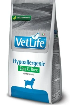 Farmina Vet Life Natural Canine Hypoallergenic Cibo Secco Uova E Riso Per Cani Sacco 12kg