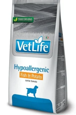 Farmina Vet Life Natural Canine Hypoallergenic Cibo Secco Pesce E Patate Per Cani Sacco 12kg