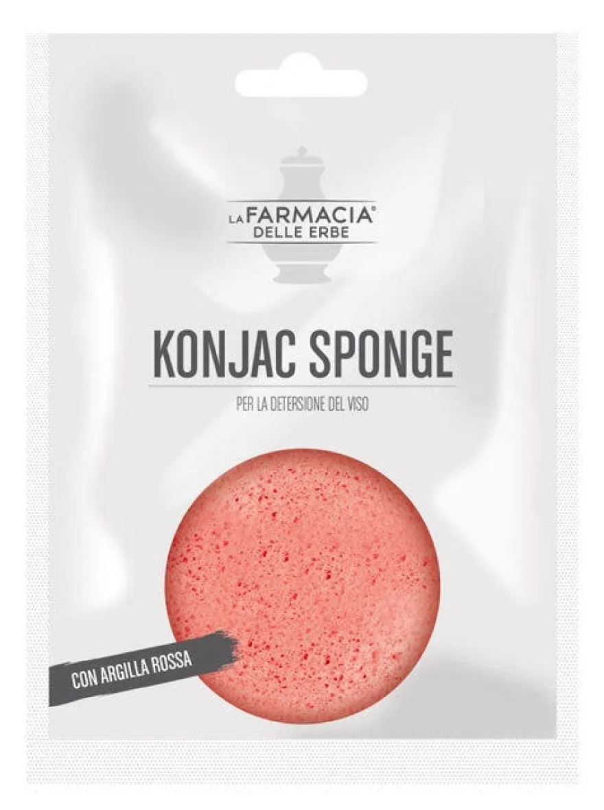 Fde konjac sponge argilla rossa 1 pezzo
