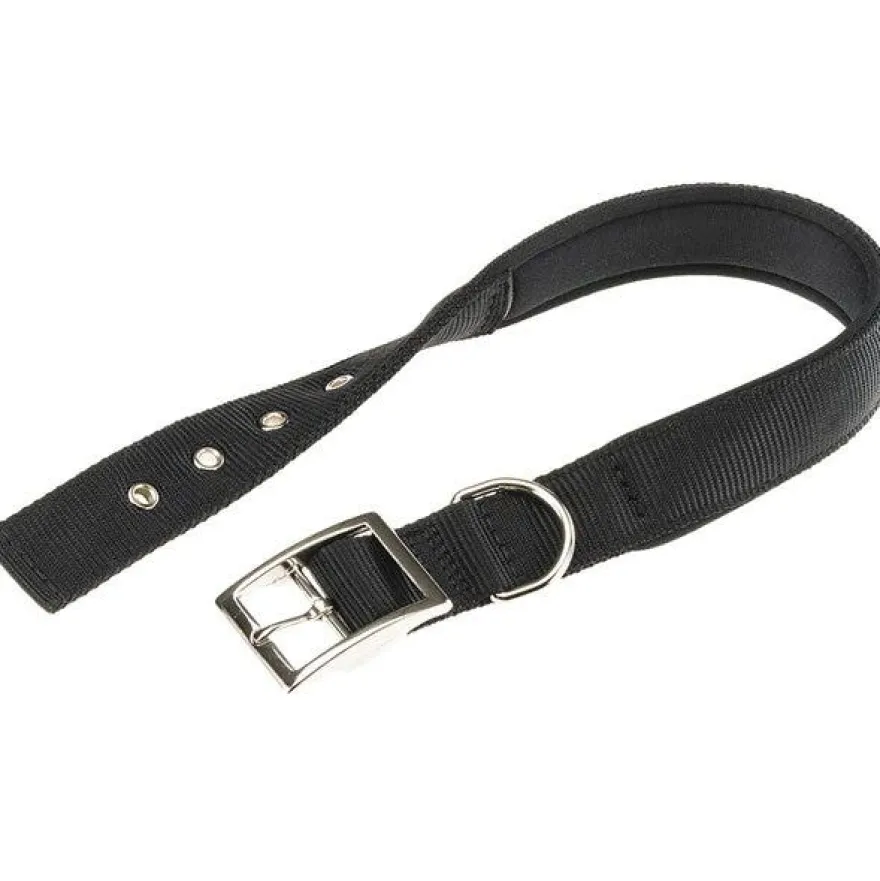 Ferplast Daytona C Collare In Nylon Con Soffice Imbottitura Nero Per Cani C30/55