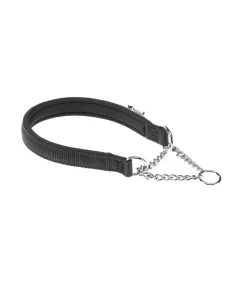 Ferplast Daytona CSS Collare Semistrangolo Nylon Soffice Imbottitura Nero Per Cani CSS25/65
