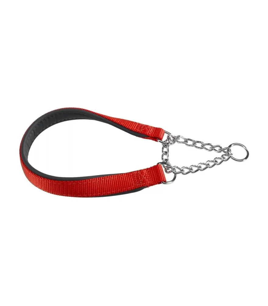 Ferplast Daytona CSS Collare Semistrangolo Nylon Soffice Imbottitura Rosso Per Cani CSS25/60