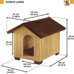 Ferplast Domus Cuccia In Legno Di Pino Nordico Large