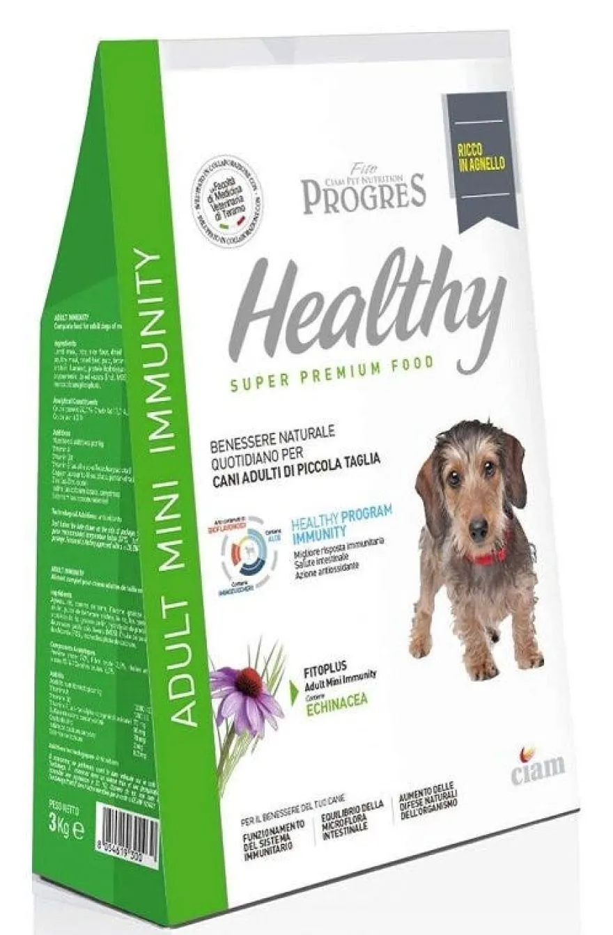 Fito Progress Adult Healthy Mini Immunity Agnello Cibo Secco Cani Sacco 1kg