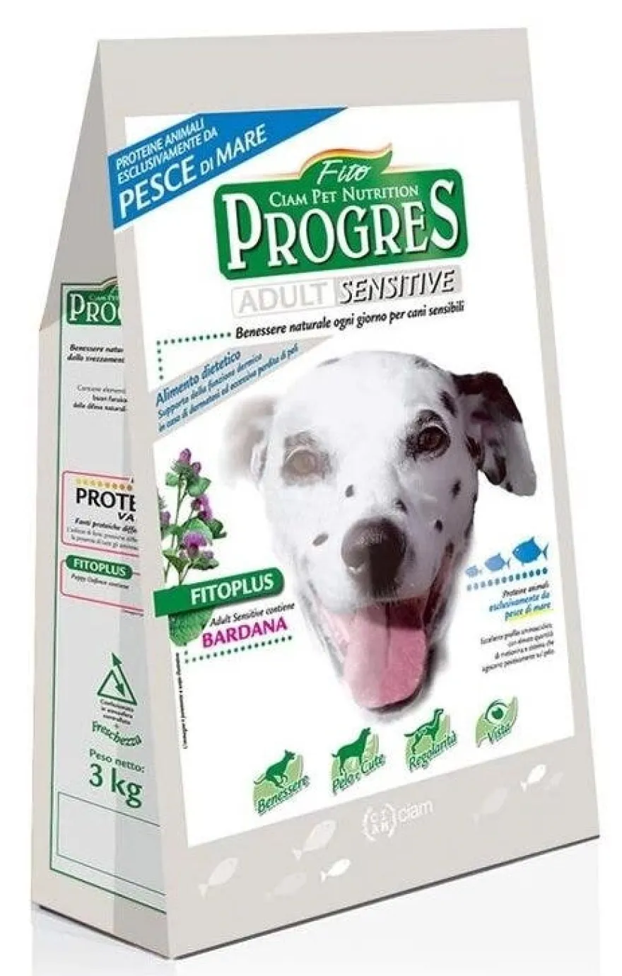 Fito Progress Adult Sensitive Pesce Di Mare Cibo Secco Cani Sacco 12kg