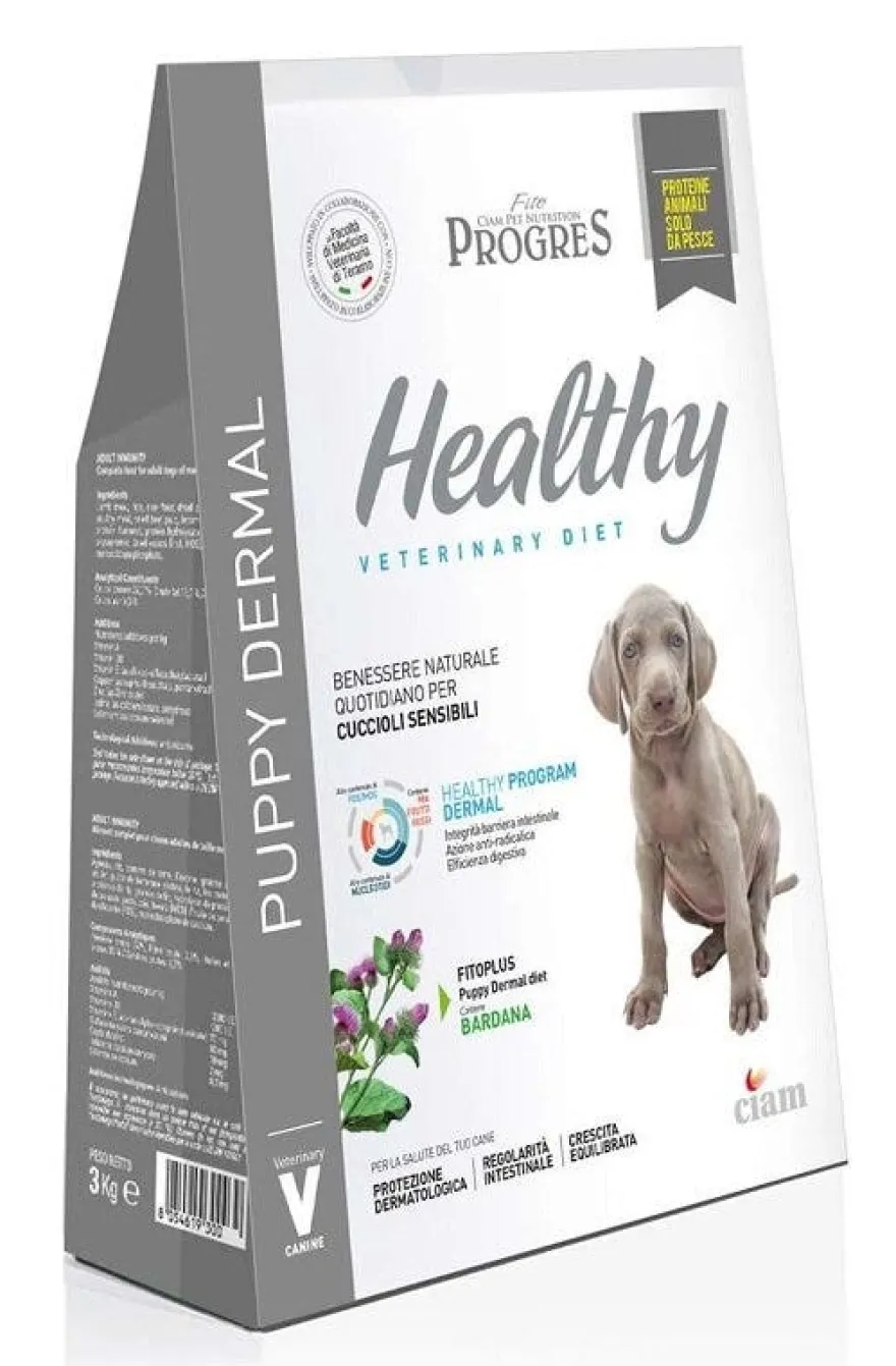 Fito Progress Puppy Healthy Dermal Pesce Cibo Secco Cani Sacco 1kg