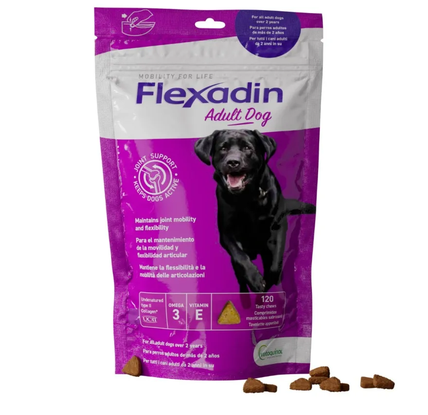 Flexadin Adult Mangime Complementare Articolazioni Cani Adulti 120 Tavolette