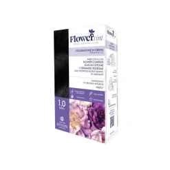 Flowertint Colorazione In Crema Permanente Colore 1,0 Nero