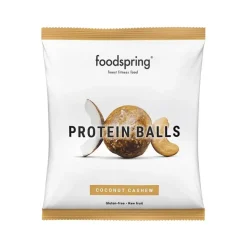 Foodspring Protein Balls Snack Proteico Gusto Cocco Anacardi 40g