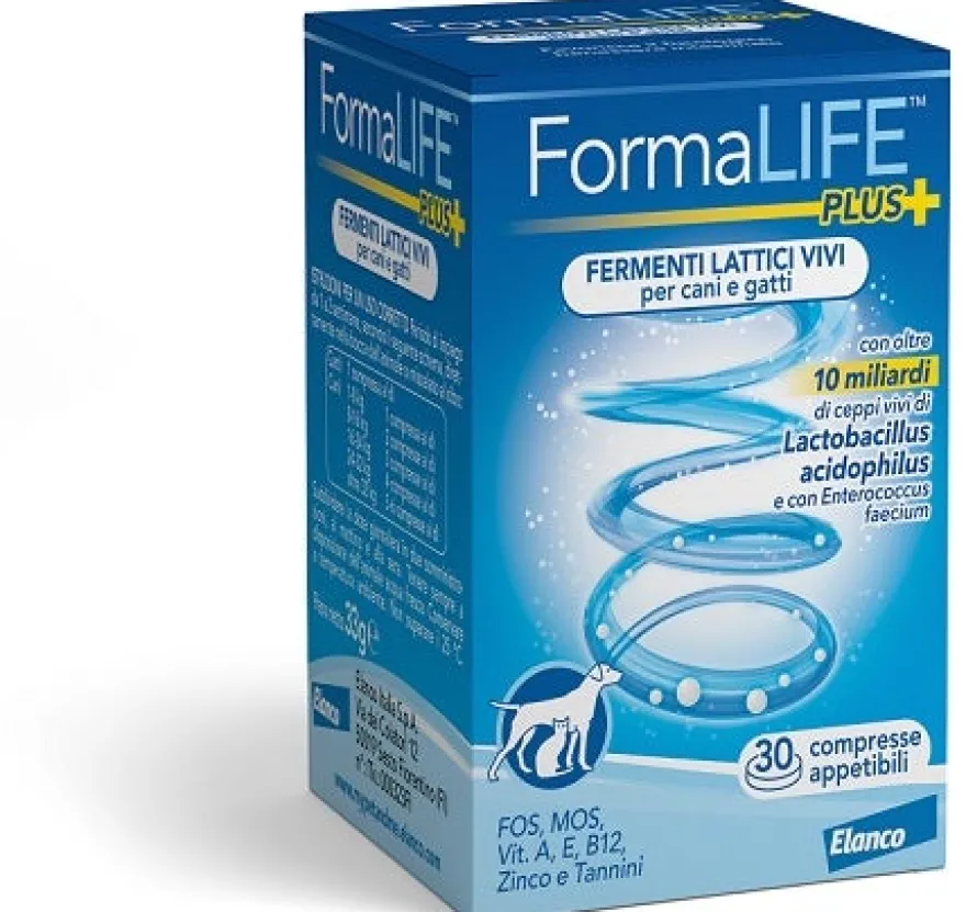 FormaLife Plus Fermenti Lattici Vivi Per Cani/Gatti 30 Compresse