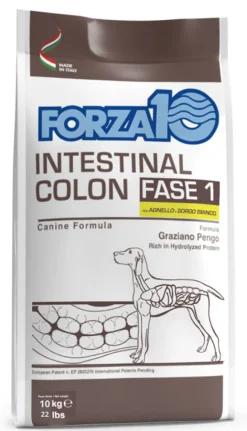 Forza 10 Active Intestinal Colon Fase i Dogall Adult Agnello Sorgo 10 kg