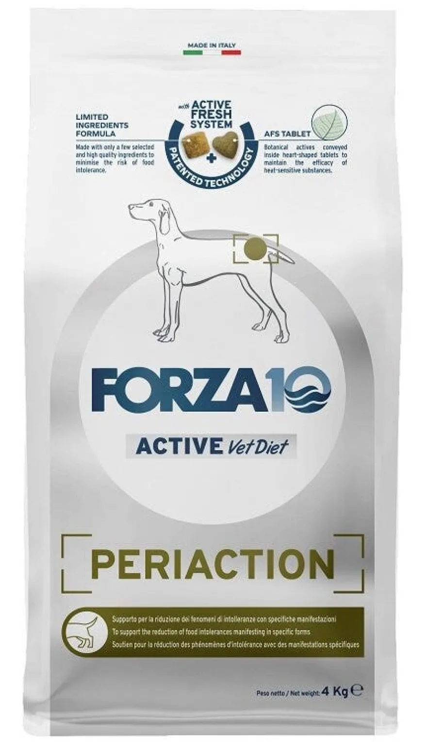 Forza10 Active Vet Diet Periaction Crocchette Per Cani Adulti 4kg