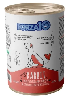 Forza10 Adult Maintenance Cibo Umido Al Coniglio/Patate/Zucca Cani Adulti Barattolo 400g