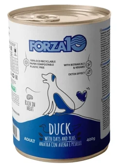 Forza10 Adult Maintenance Cibo Umido Con Anatra/Avena/Piselli Cani Adulti Barattolo 400g