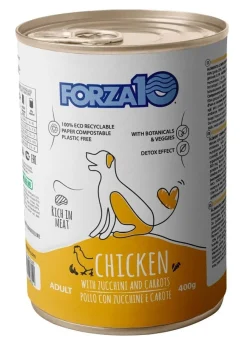 Forza10 Adult Maintenance Cibo Umido Con Pollo/Zucchine/Carote Cani Adulti Barattolo 400g