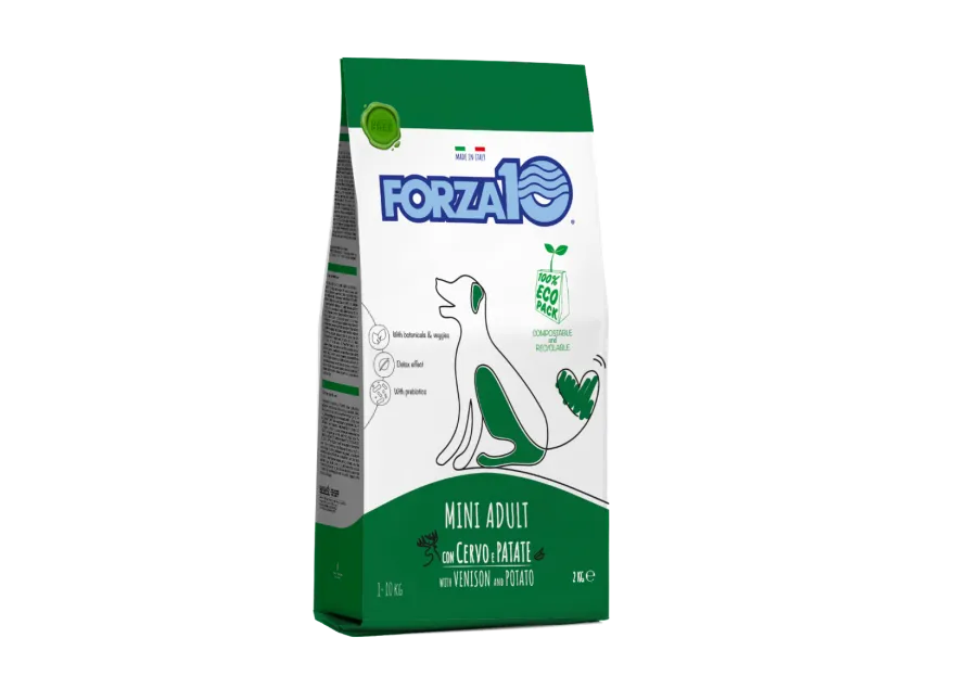 Forza10 Adult Maintenance Crocchette Al Cervo Con Patate Cani Adulti Taglia Piccola Sacco 2kg