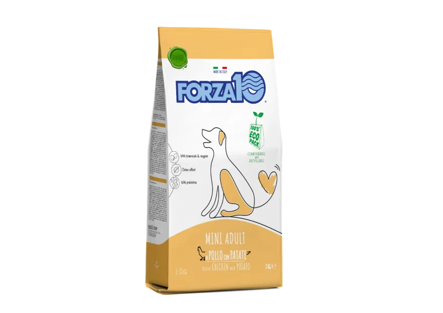 Forza10 Adult Maintenance Crocchette Al Pollo Con Patate Cani Adulti Taglia Piccola Sacco 2kg