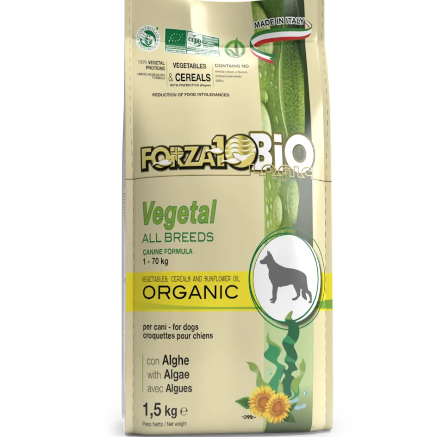 Forza10 Bio Cane Vegetal Crocchette Con Alghe Cani Adulti Sacco 1,5kg