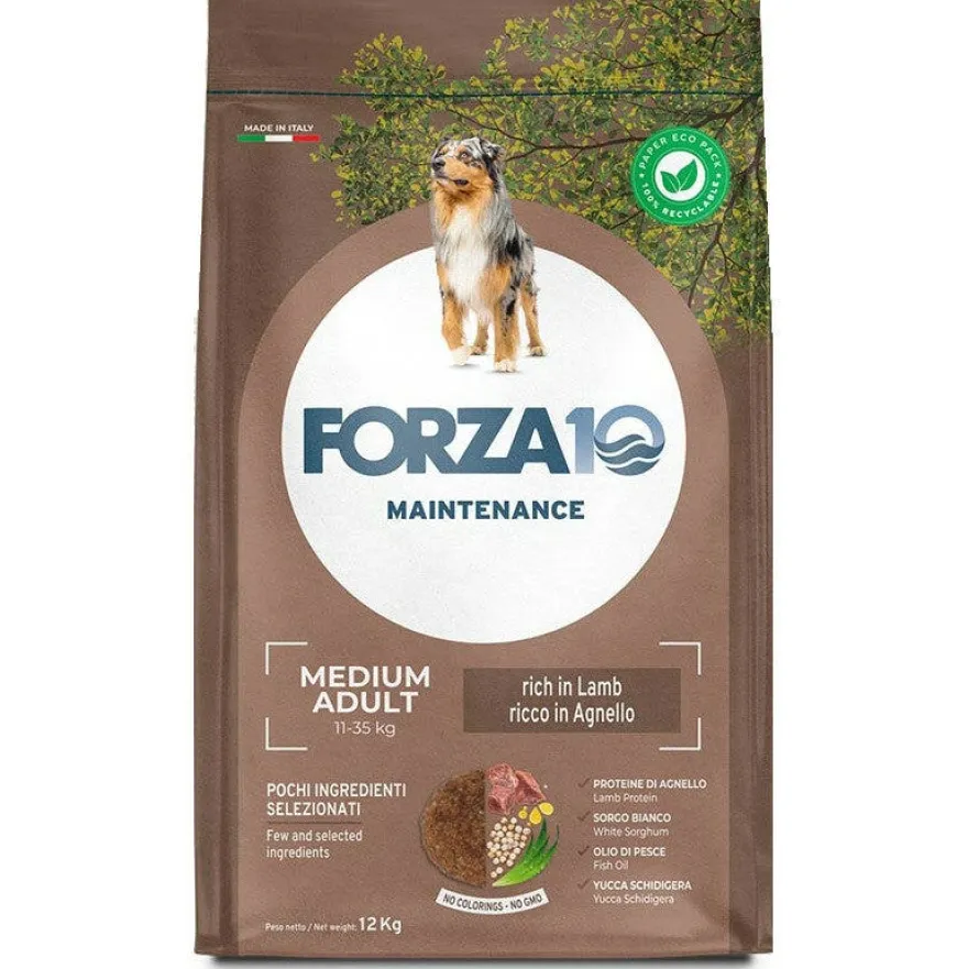 Forza10 Cibo Secco Agnello Per Cani Adulti Taglia Media Sacco 12kg