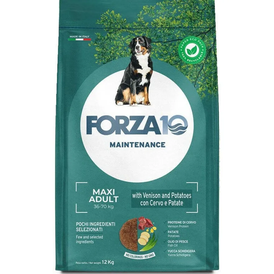 Forza10 Mantenance Crocchette Cervo E Patate Per Cani Adulti 12kg