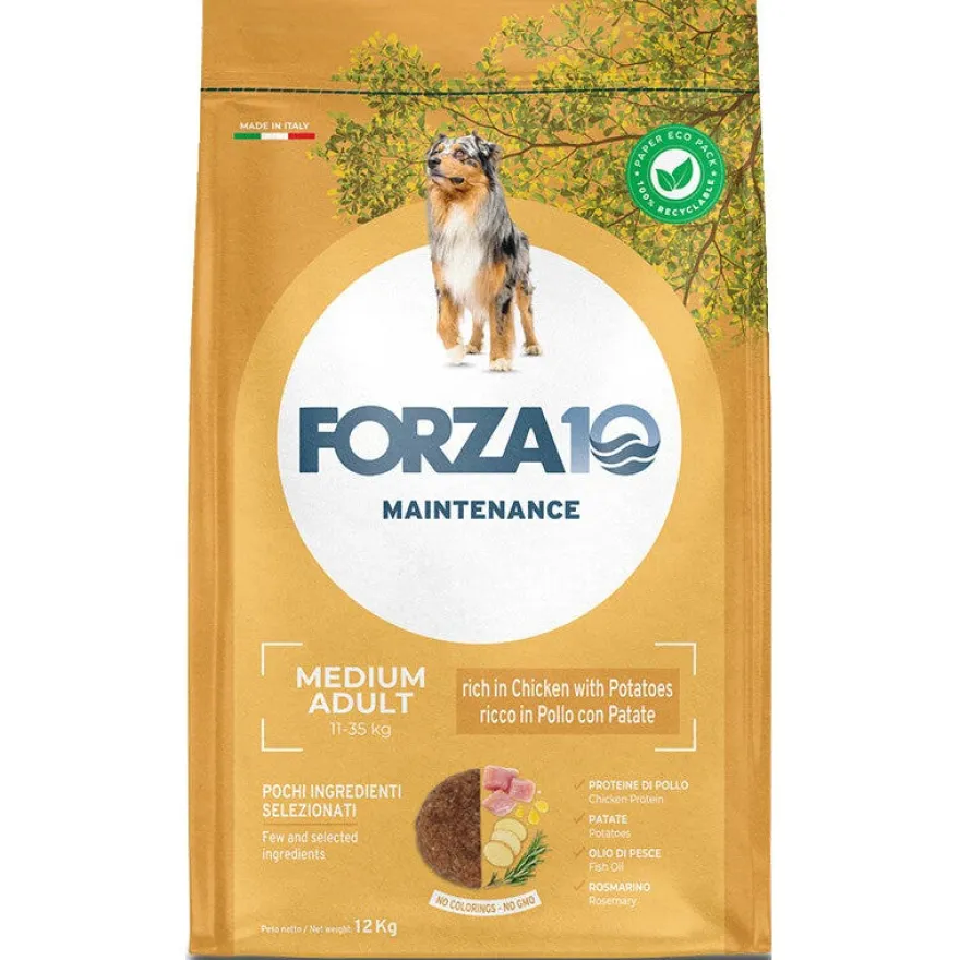 Forza10 Mantenance Pollo Con Patate Crocchette Per Cani Adulti Sacco 12kg