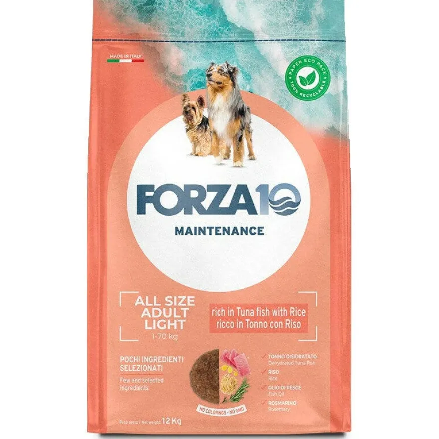 Forza10 Mantenimento Cibo Secco Tonno/Riso Per Cani Adulti Sacco 12kg