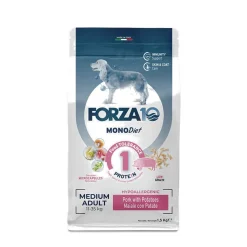 Forza 10 Medium Diet Maiale Con Patate Cibo Secco Per Cani Taglia Media Sacco 12 Kg