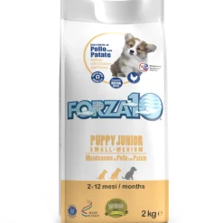 Forza10 Puppy Junior Maintenance Crocchette Al Pollo Con Patate Per Cuccioli Taglia Medio/Piccola Sacco 2kg