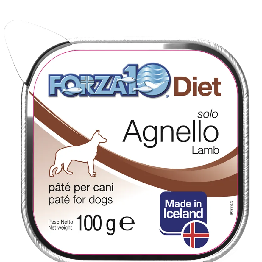 Forza10 Solo Diet Agnello Paté Per Cani Adulti Vaschetta 100g