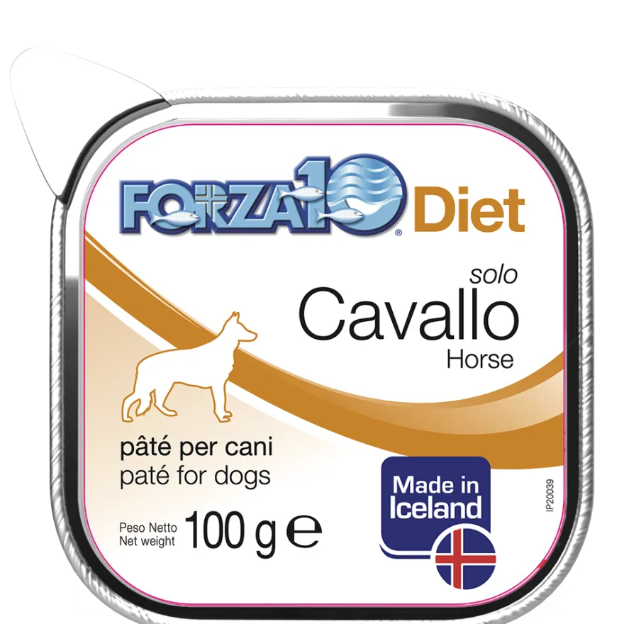 Forza10 Solo Diet Cavallo Paté Per Cani Adulti Vaschetta 100g