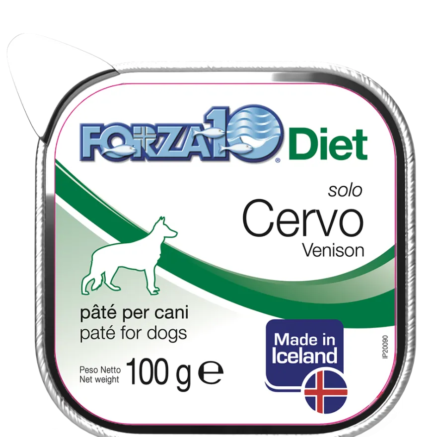 Forza10 Solo Diet Cervo Pate' Per Cani Adulti Vaschetta 100g