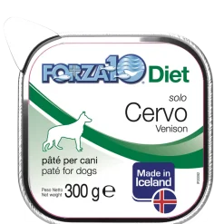 Forza10 Solo Diet Cervo Patè Per Cani Adulti Vaschetta 300g
