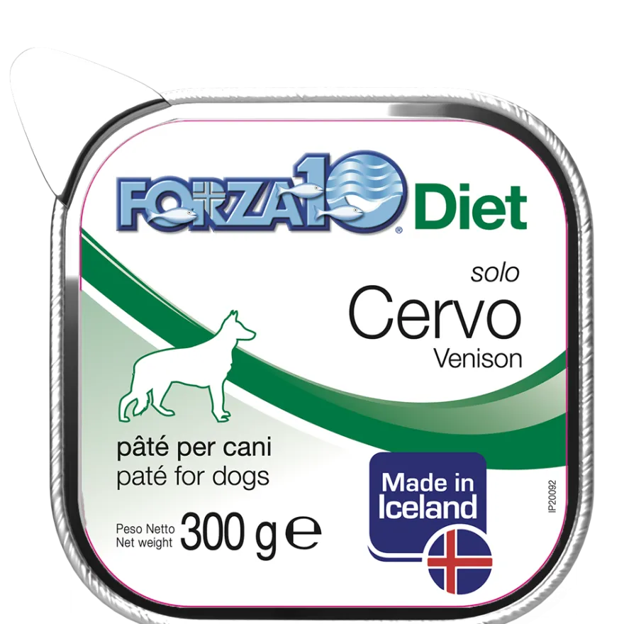 Forza10 Solo Diet Cervo Patè Per Cani Adulti Vaschetta 300g