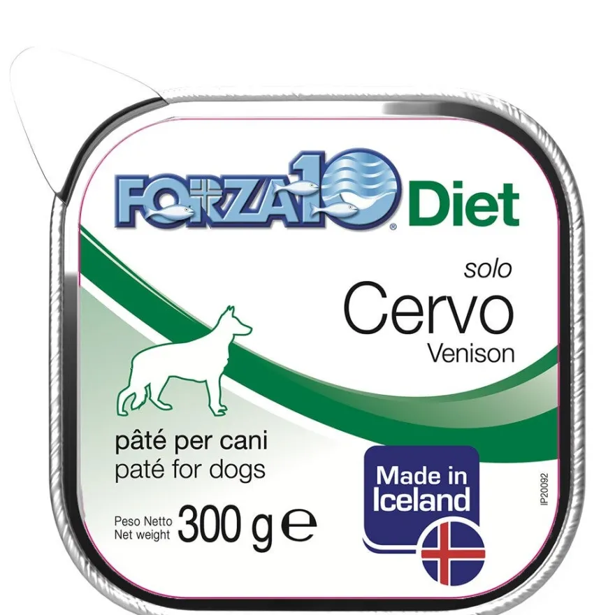 Forza10 Solo Diet Cervo Patè Per Cani Adulti Vaschetta 300g