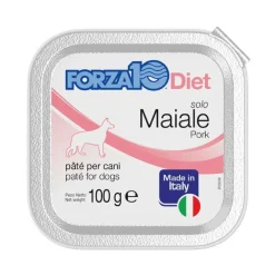 Forza10 Solo Diet Maiale Paté Per Cani Adulti Vaschetta 100g