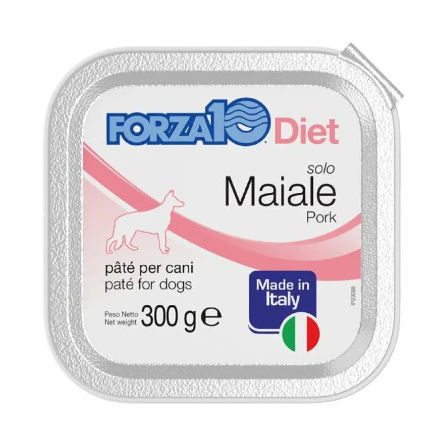 Forza10 Solo Diet Maiale Paté Per Cani Adulti Vaschetta 300g