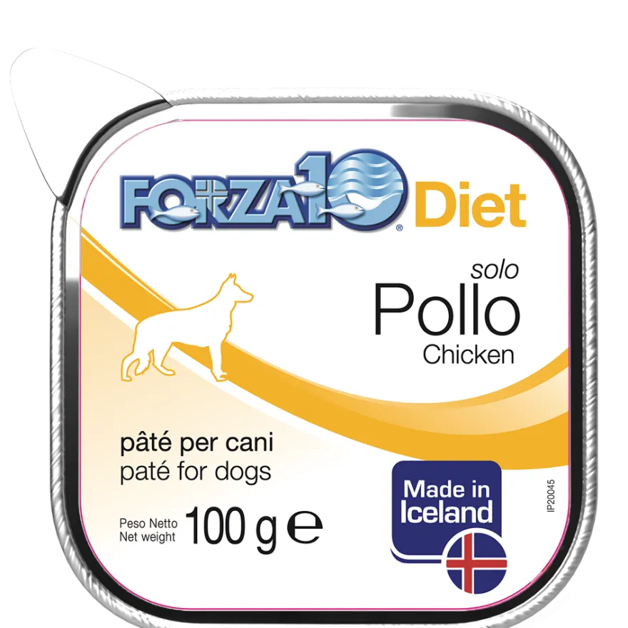 Forza10 Solo Diet Pollo Patè Per Cani Adulti Vaschetta 100g