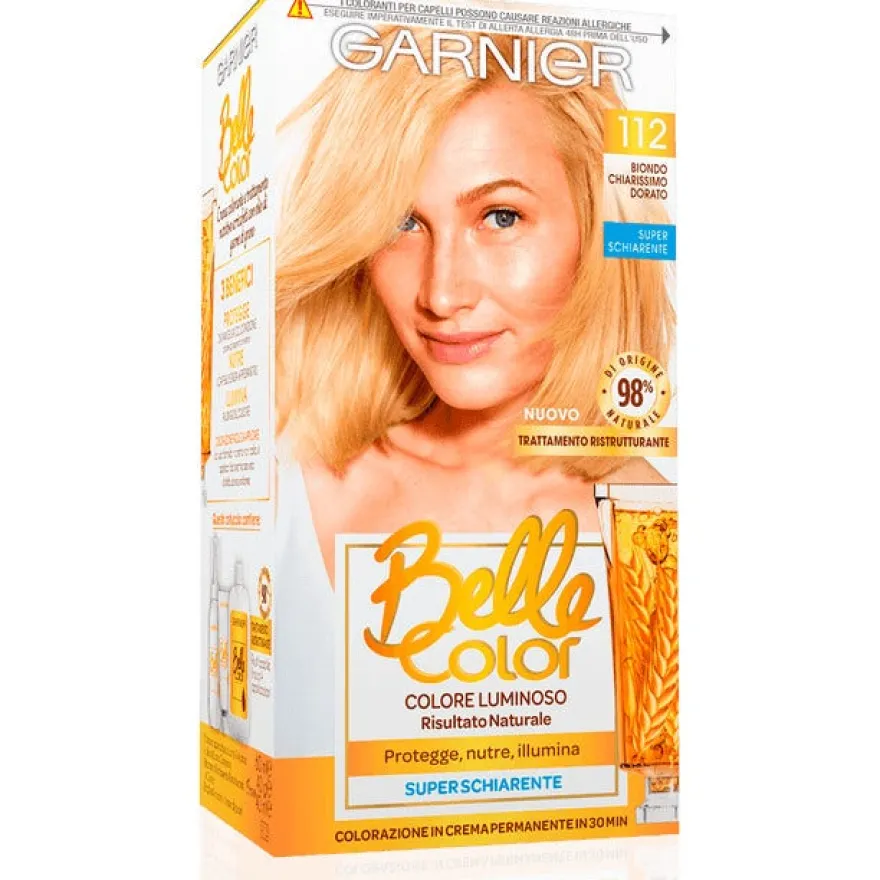 Garnier Belle Color Colorazione Capelli 112 Biondo Chiarissimo Dorato Naturale