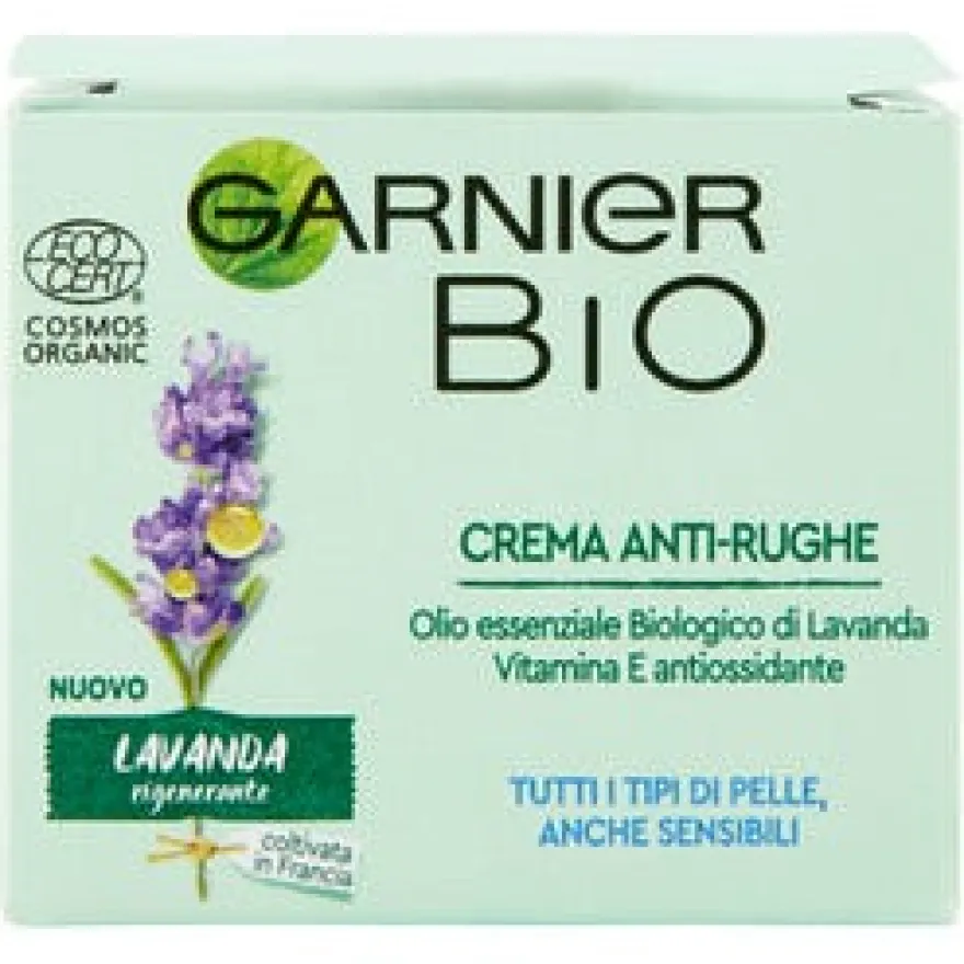 Garnier Bio Crema Viso Anti-Rughe Lavanda 50ml