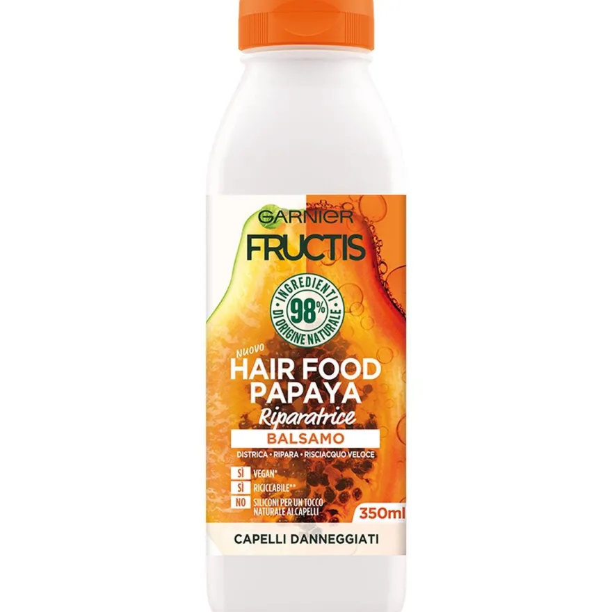 Garnier Fructis Hair Food Balsamo Riparatore Papaya 350 ml