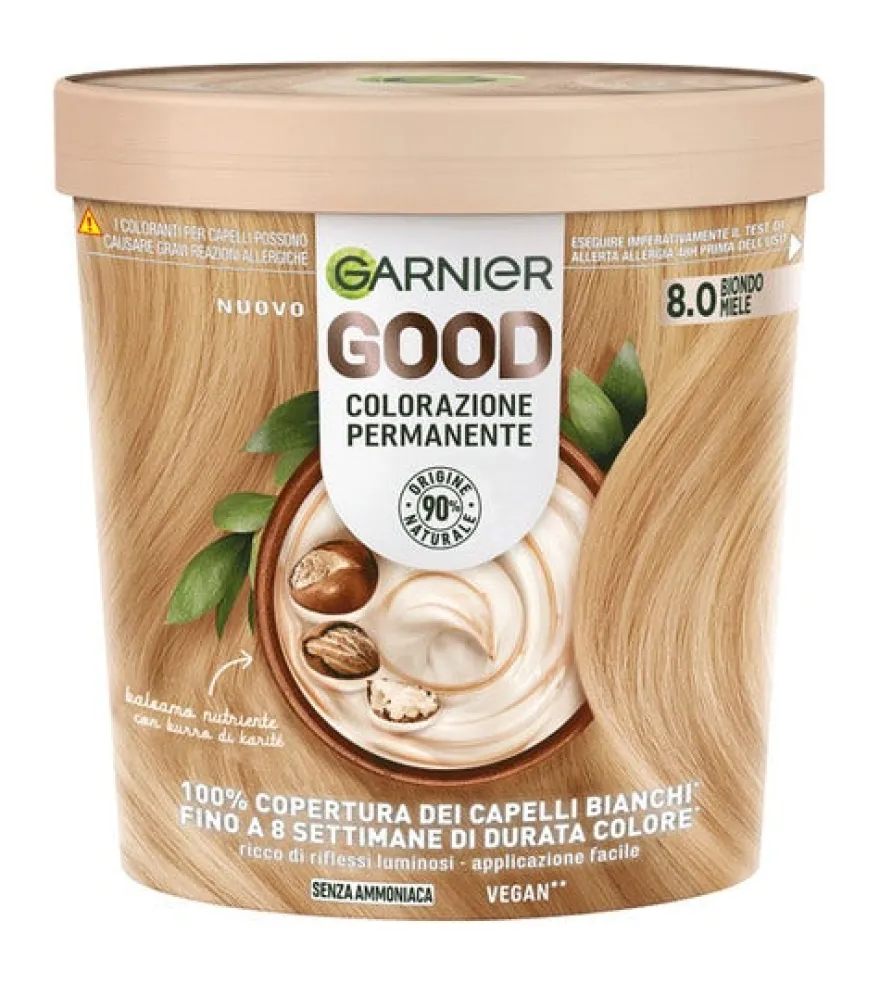 Garnier Good Kit Colorazione Permanente 8.0 Biondo Miele 160g