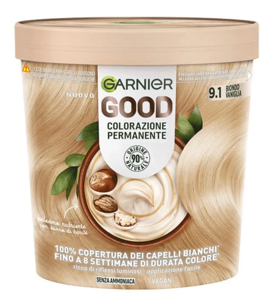 Garnier Good Kit Colorazione Permanente 9.1 Biondo Vaniglia 160g