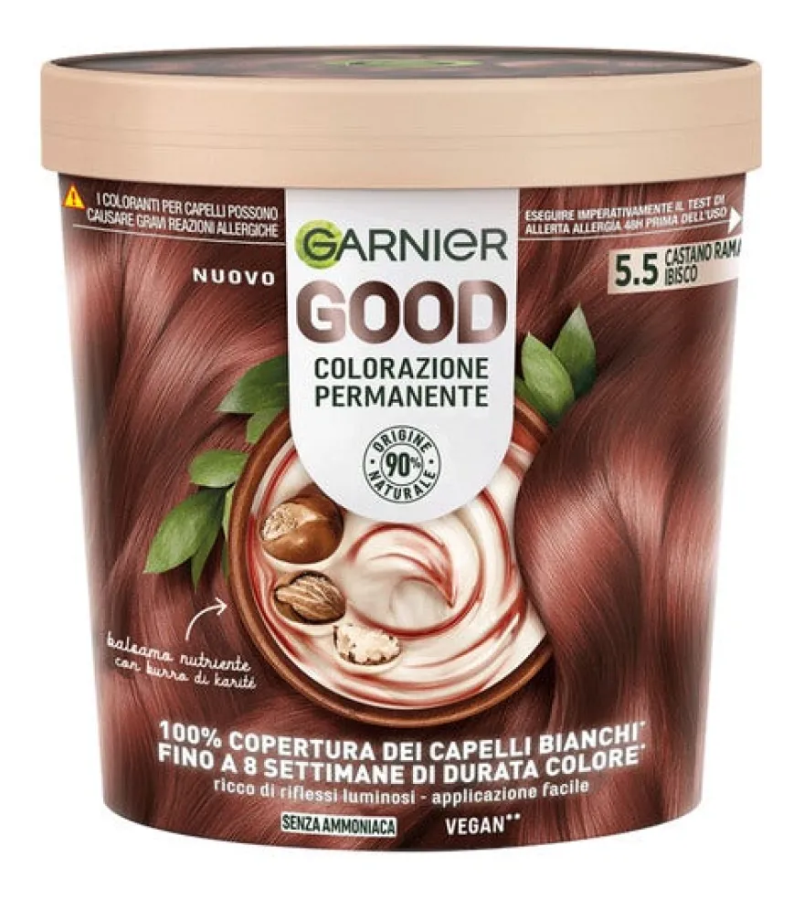 Garnier Good Kit Colorazione Permanente 5.5 Castano Ramato Ibisco 160g